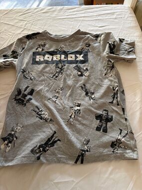 Roblox Kids' Short Sleeve Tee - Gray